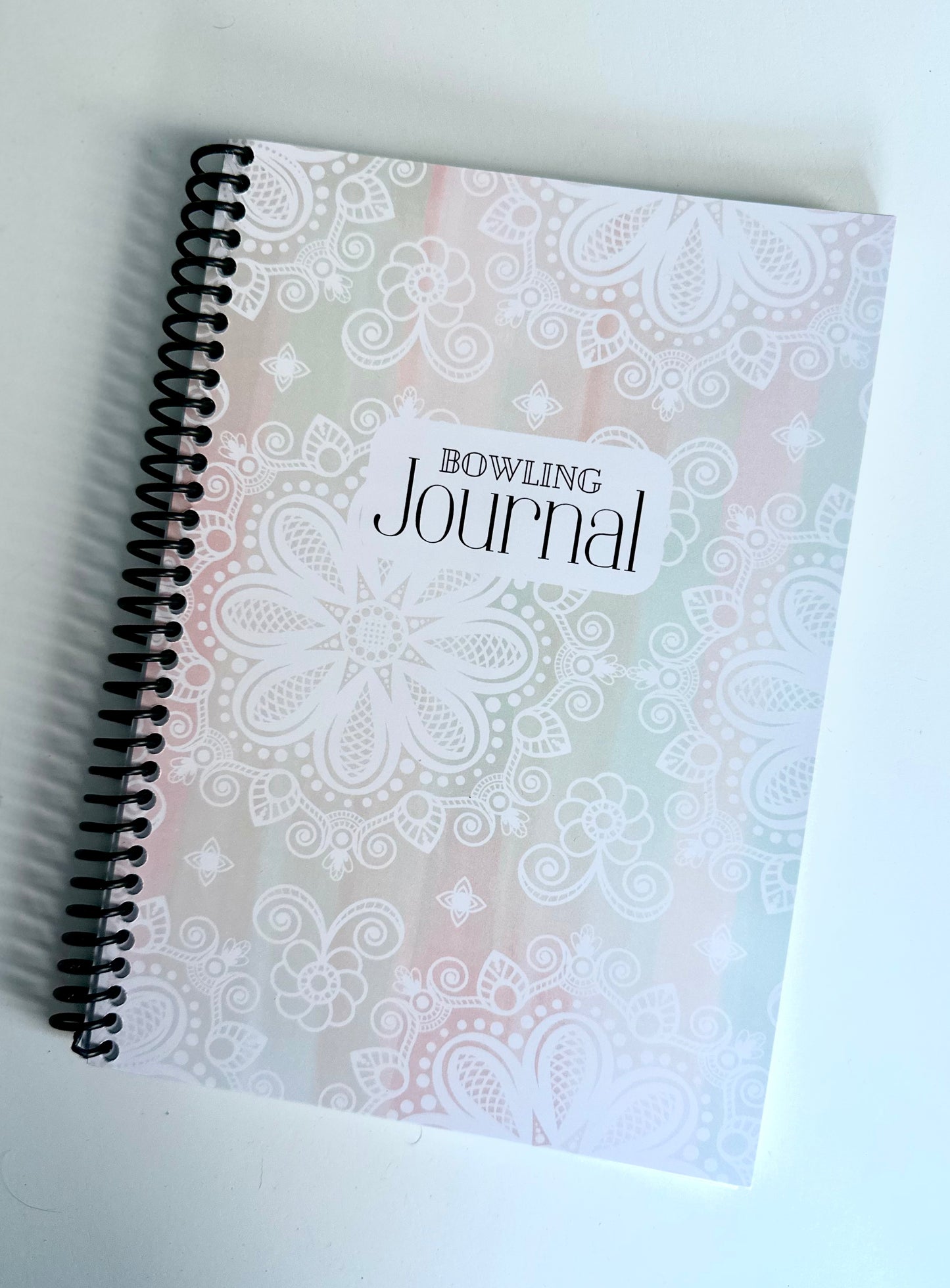 Pastel 8 Game Bowling Journal